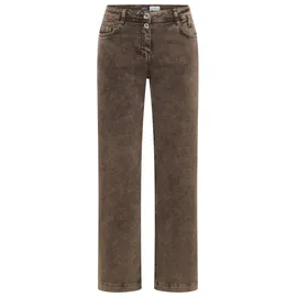 Cecil Damen 3817340 Wide Leg Jeans, Chocolate Mousse, 29W / 30L EU - 29W / 30L