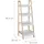Relaxdays Badregal, 4 Fächer, Leiterregal für Badezimmer, MDF & Kiefernholz, offen, HBT: 98,5 x 34,5 x 36 cm,