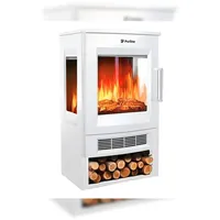 PURLINE Bodenstehender Elektrokamin in Weiß mit WiFi App Steuerung CHE-720 W