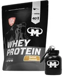 1kg Mammut Whey Protein Eiweißshake - Set inkl. Protein Shaker, Riegel, Powderbank oder Tasse (Salted Peanut, Gratis Mammut Powderbank)