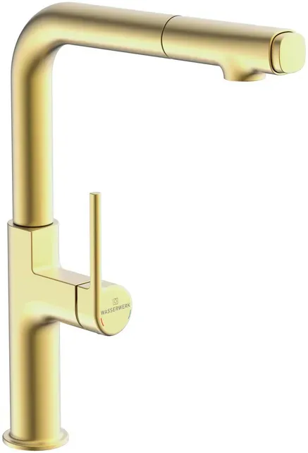 Naber 5021334 Stringere, Spültischarmatur brushed-gold, Hochdruck Stringere, ...