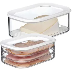 Mepal MODULA Frischhaltedosen Wurst & Käse Set weiß