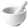 Hti-Living Mörser Keramik Ø 8 cm weiß