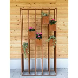 Badeko Pflanzregal „Lazise“ in Edelrostoptik 94 cm breit