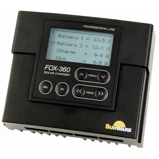SUNWARE FOX 360 Laderegler PWM 12 V, 24V