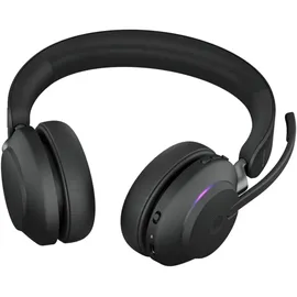 JABRA Evolve2 65 USB-A MS Teams Stereo schwarz mit Ladestation