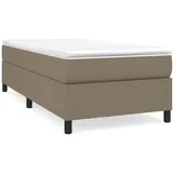 vidaXL Boxspringbett Taupe 100x200 cm Stoff1368426