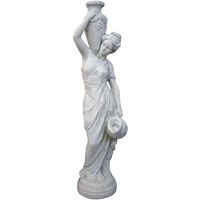 Wasserspeier Frau, Skulptur aus Steinguss, Figur
