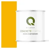 Q-COVER Bodenfarbe Betonfarbe Gelb 2,5L Garagenboden Bodenbeschichtung für Innen Kellerfarbe Fußbodenfarbe