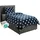 nyvi CozyStar Sterne Blau 135 x 200 cm + 80 x 80 cm
