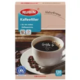RUBIN Kaffeefilter naturbraun »Größe 4« 120 Stück braun