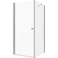 AQUABATOS Eckdusche Duschkabine Eckeinstieg Eckdusche Duschtür Drehtür Pendeltür, BxT: 70x90 cm, 5 mm ESG Sicherheitsglas, Schwingtür Duschwand Duschabtrennung Dusche 70x70 70x75 70x80 70x90 75x70 75x75 75x80 75x90 80x70 80x75 80x80 80x90 90x70 90x75 90x80 90x90 100x70 100x75 100x80 100x90 cm Höhe 187 cm, variabler Verstellbereich, Hebe/Senkmechanismus, Echtglas, rahmenlos, mit Festteil und Duschablage, barrierefrei 70 cm x 90 cm