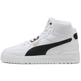 Puma Shuffle Downtown Mid Herren Weiß/Schwarz/Gold 43