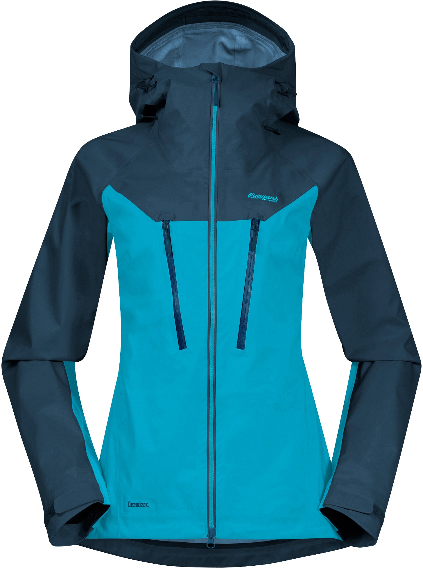 Bergans Damen Cecilie 3L Jacket, L - Clear Ice Blue/Deep Sea Blue