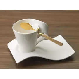 Villeroy & Boch NewWave Caffè Spoon Kaffee- & Espresso-Löffel Set 12-teilig vergoldet