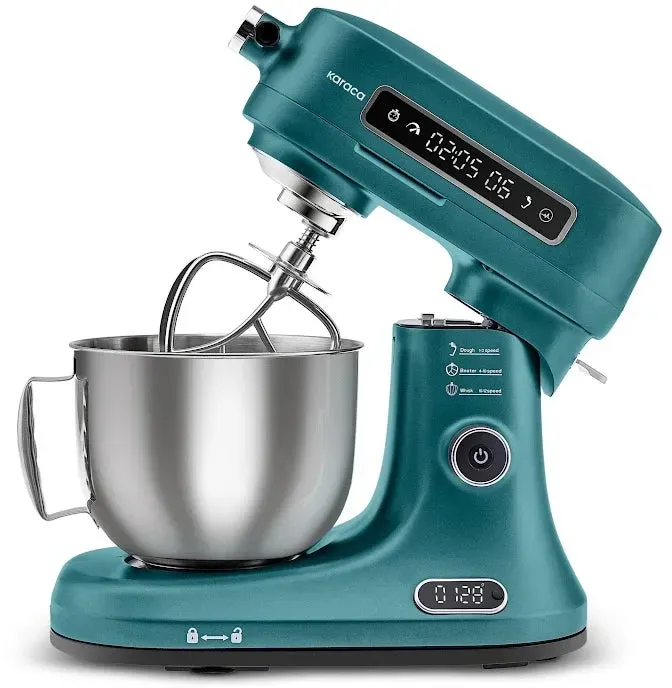 Karaca Pro Artisan Küchenmaschine mit Timer- und Waagenfunktion – Quetzal Green