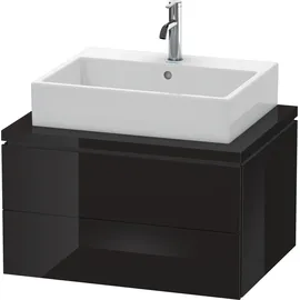 Duravit L-Cube 72x54,7cm, sw hgl, f Kons, 2 Schubkästen