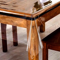 Tischdecke Transparente Tischfolie 160x140CM - wasserdichte und abwaschbare aus PVC für den Outdoor Schützen Sie Ihren Tisch vor Schmutz