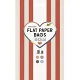 Folia Flache Papiertüten 8 St. 15,5x24,8 cm Rot