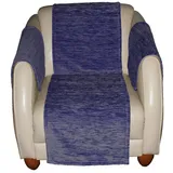 Wirth Sofahusse Miriam, 2-er Set, Armlehnenschoner, Maß: 60 x 40 cm, 2 Stück blau