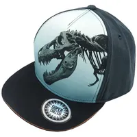 Maximo Kids Boy-Cap T-Rex Skeleton snap-Back Verschluß 55/-57 anthrazit