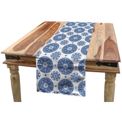 Abakuhaus Tischläufer Esszimmer Küche Rechteckiger Dekorativer Tischläufer, Paisley Vintage Französisch Blau blau 40 cm x 180 cm