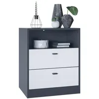 Vladon Kommode, Weiß, 56x67.5x36 cm, Wohnzimmer, Kommoden & Sideboards,