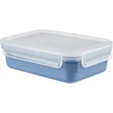 Emsa Clip & Close Color Edition Frischhaltedose | 0,8 Liter | 100% auslaufsicher/hygienisch | BPA-frei | spülmaschinen-, mikrowellen- und gefriergeeignet | made in Germany | Aqua Blau