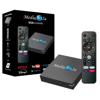 Smart Mediaart-2a Pro 4K 4GB 32GB Quad Core CPU Android Smart TV Box Internet Media Player WLAN LAN