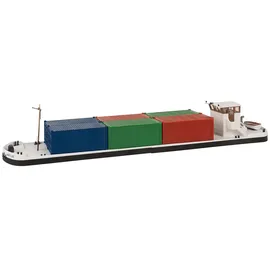 FALLER Flussfrachter mit Containern 131013 H0
