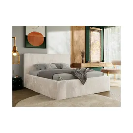 MKS Meble Polsterbett mit Bettkasten TILIANO CLASSIC - beige ¦ Maße (cm): B: 156 H: 108