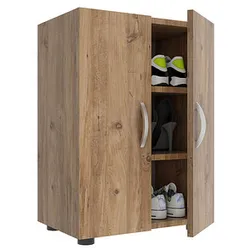 VCM my home Schuhschrank Ulas, 918420 eiche 49,0 x 34,0 x 74,0 cm