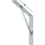 Vormann Stegkonsole L.300mm H.200mm B.30mm S.4mm verz.Trgf.300kg