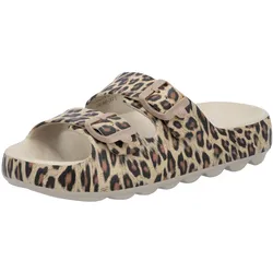 RIEKER Sport Pantolette, Sommerschuh, Strandschuh, Hausschuh mit zwei verstellbaren Schnallen RIEKER Sport leo XL (42/43)
