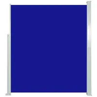 vidaXL Ausziehbare Seitenmarkise 160x500 cm Blau