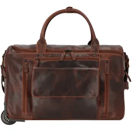 GREENBURRY Rugged 2 Rollen Reisetasche Leder 53 cm braun