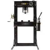WIMMER 50T Werkstattpresse mit externer Doppel-Handpumpe und Manometer (SP50-1)