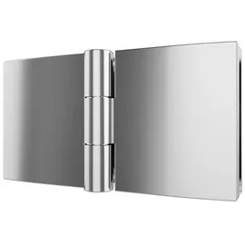 Schulte Home Schulte Badewannenfaltwand Komfort 2-teilig faltbar - 112 x 140 cm, 5 mm Sicherheitsglas, Alu Natur - Grau