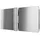Schulte Home Schulte Badewannenfaltwand Komfort 2-teilig faltbar - 112 x 140 cm, 5 mm Sicherheitsglas, Alu Natur - Grau