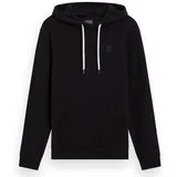 Scotch & Soda SCOTCH&SODA Herren Hoodie - Core, Logo Sweatshirt, Kapuze, einfarbig, Baumwolle Schwarz L