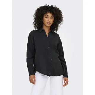 Jdy Damen Musselin-Bluse JDYTheis Langarm Loose Shirt 15271018 Phantom S