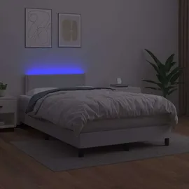 vidaXL Boxspringbett 120 x 200 cm Weiß