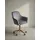 KADIMA DESIGN Schalenstuhl Sandra Samtstoff grau