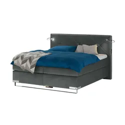 Musterring Boxspringbett Premiumversion Dubai , grau , Maße (cm): B: 197 H: 124