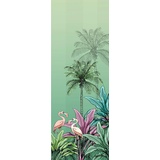 KOMAR Fototapete Jungle Flamingo 100 x 280 cm