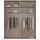 Rauch »Kleiderschrank Schrank Garderobe Schlafzimmerschrank SCALE-TRIO«, edle dreigeteilte Front mit 2 Zierleisten Spiegel/Glas MADE IN GERMANY schwarz