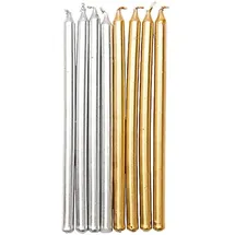 Rico Design Kerzen Gold und Silber 16 St.