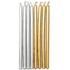 Rico Design Kerzen Gold und Silber 16 St.