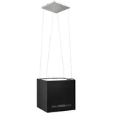 vidaXL Inselhaube 37 cm Schwarz