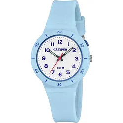 Quarzuhr CALYPSO WATCHES "Sweet Time", blau (hellblau), Armbanduhren, Kinder, Armbanduhr, Kinderuhr, Mädchen, analog
